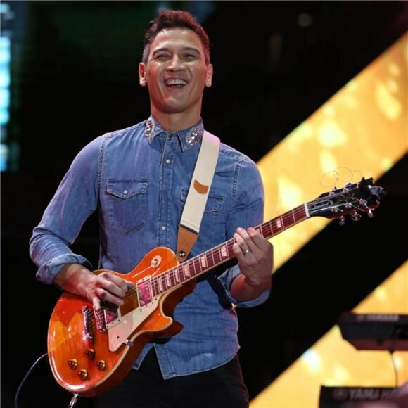 Beige Guitar Strap with Pick Pocket Strap Locks Fits Electric Acoustic Bass - Picture 4 of 7